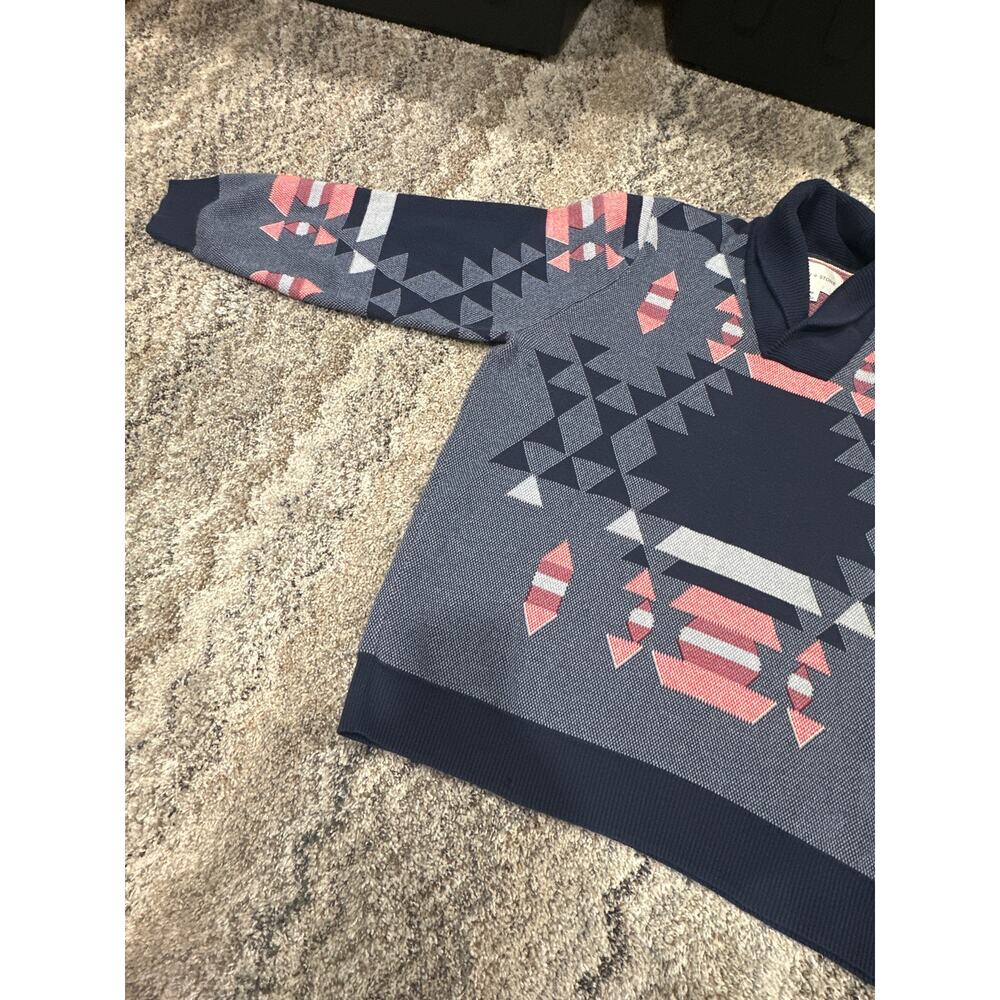 Sun+Stone Geometric Pattern Sweater/Cardigan Men’… - image 2